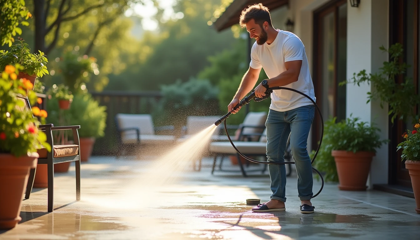 Nettoyer terrasse béton : le guide pratique du parfait entretien